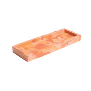 Concrete rectangular marble tray
